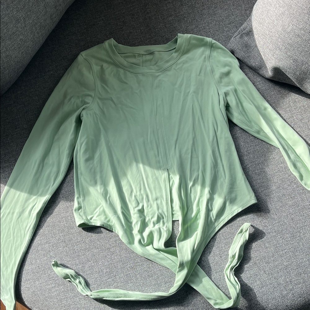 lululemon athletica Light Green Long Sleeve Top